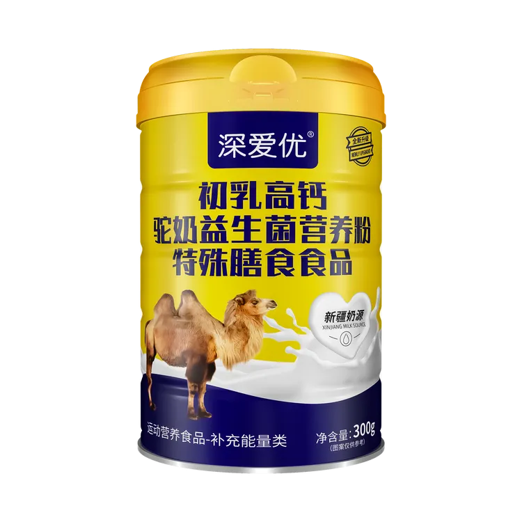 深爱优初乳益生菌高钙驼奶营养粉300g
