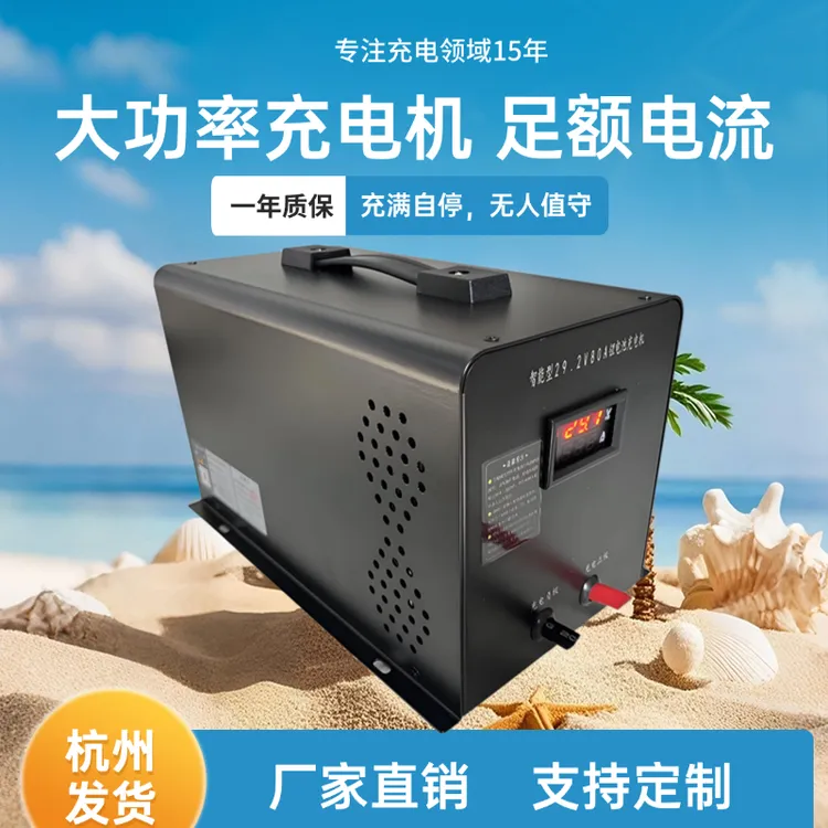 12V24V48V60V72V大功率智能锂电池充电器铁锂充满自停29.2V70A