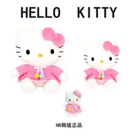 【韩版正品】粉色蝴蝶结丝带Kitty挂件公仔