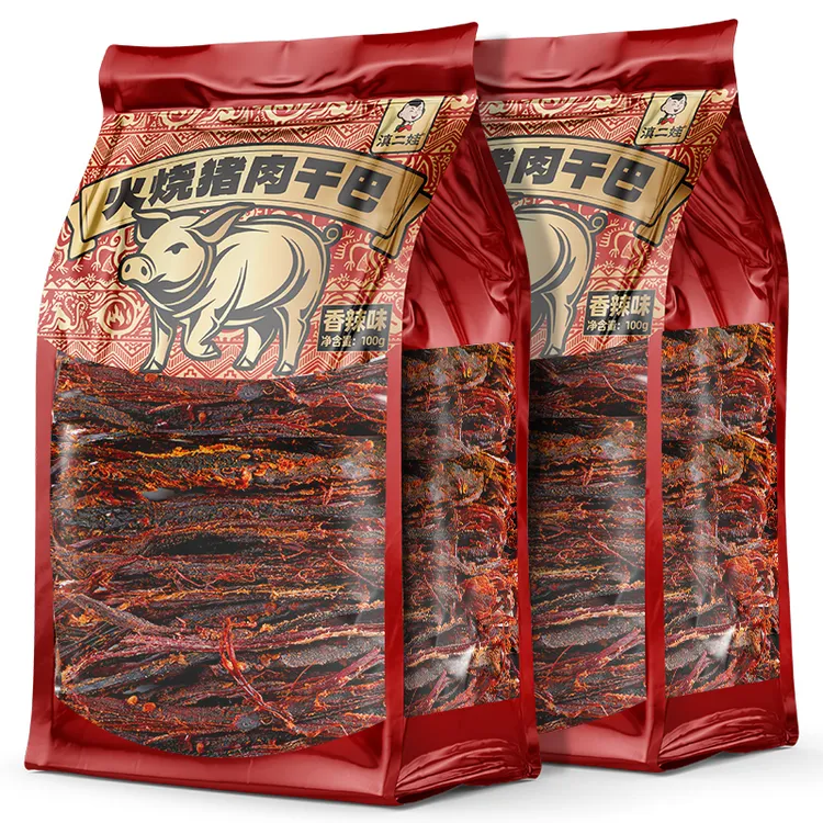 滇二娃大袋装火烧猪肉干巴香辣风干原切猪肉条云南特产耐嚼解馋