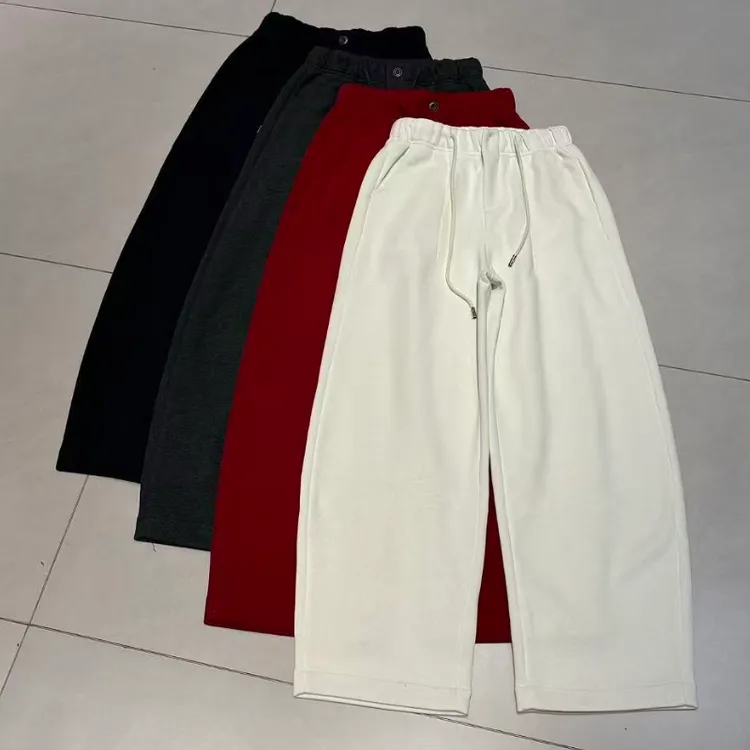 【休闲裤裤子】松紧腰抽绳刺绣休闲裤5M2706（最小码裤长102cm左右）