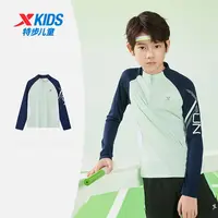 防晒长T 特步少年长袖针织衫舒适户外休闲透气防晒长T9125