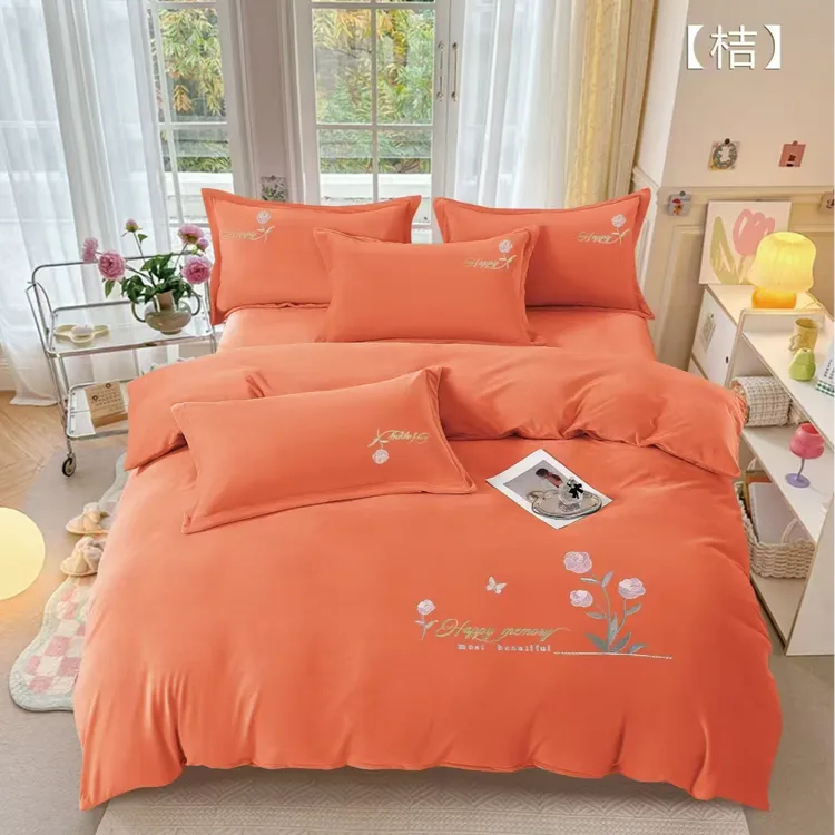 【1百色服饰店厂家直销】秋冬款抗静电婴儿绒保暖四件套