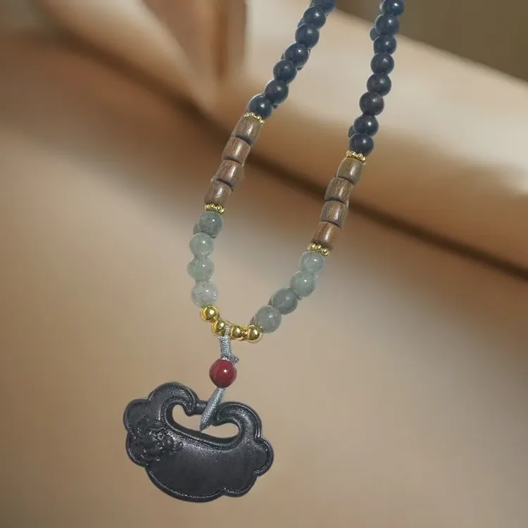 长命锁精品项链【6mm】无礼盒—-3211