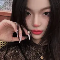 3242项链750黄金18K玫瑰金镶钻毛衣锁骨链