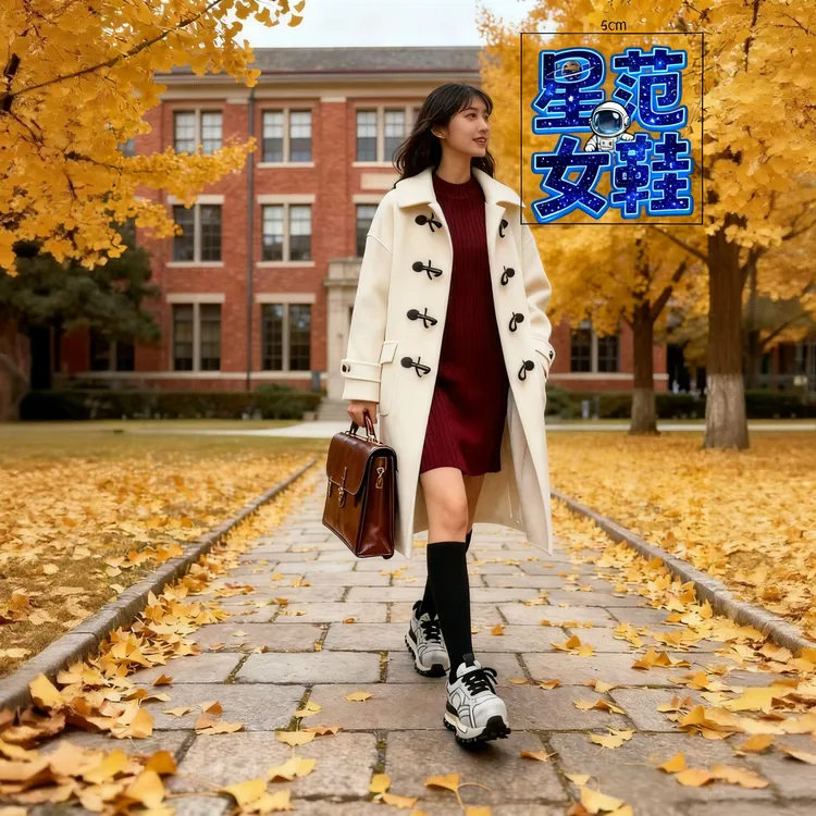 卡皮巴拉德训鞋阿甘鞋跟高4.5熊猫擦色灰擦色黑色秋款软底舒适i