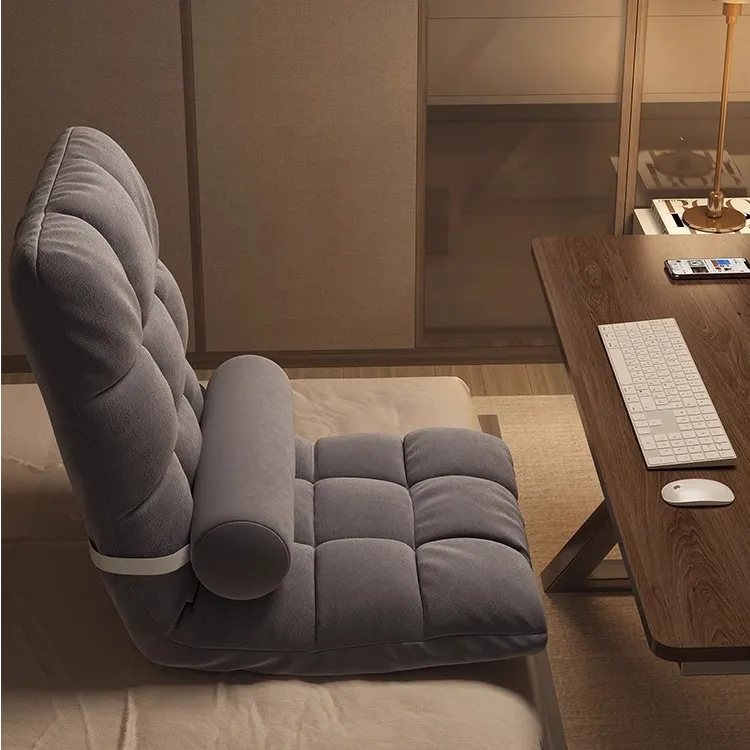 懒人沙发榻榻米单人折叠床上靠背座椅子宿舍坐墩坐垫飘窗可躺可睡