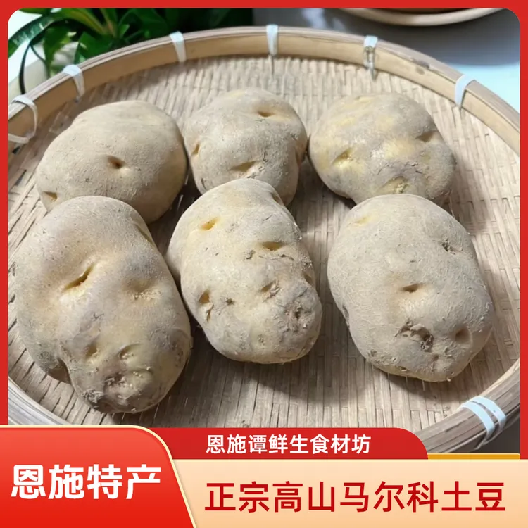 湖北恩施高山小土豆正宗马尔科土豆长芽了的老品种洋芋马铃薯