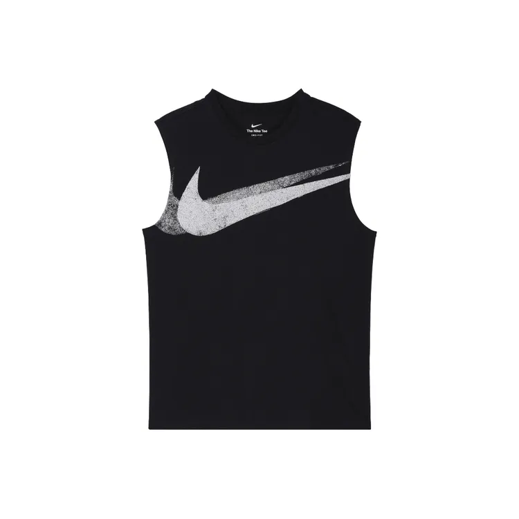 NIKE/耐克Dri-FIT速干训练休闲运动无袖T恤男款黑色FZ8031-010