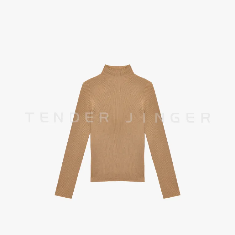 Tender Jinger｜线下专供 超细美丽奴半高领无缝针织衫T54FSS50532