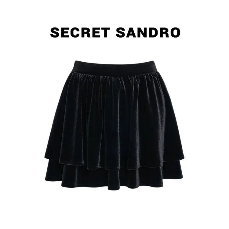 【丝绒半裙】Secret Sandro 楚楚 半裙 B65213289C