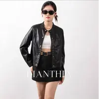 【TD服饰】尚潮流百搭气质显瘦女装皮衣外套