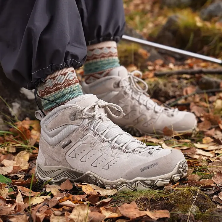 悍途户外高帮登山鞋男女情侣爬山春秋冬真皮休闲运动徒步鞋290027