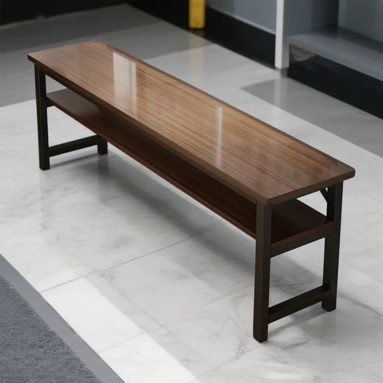 简约电脑桌阳台长条桌家用简约长条桌双层新款书桌家用学生学习桌