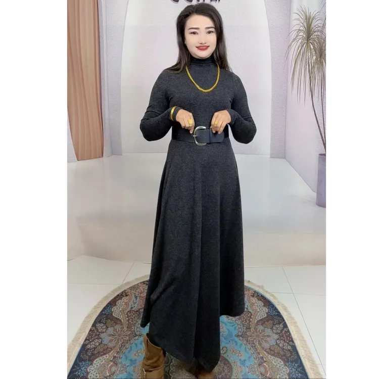 2025年新款三角连衣裙（送腰带）