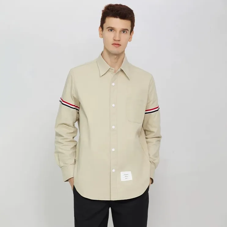 TB【官方正品】汤姆布郎THOMBRONMAN免烫长袖衬衫商务休闲纯棉衬衣