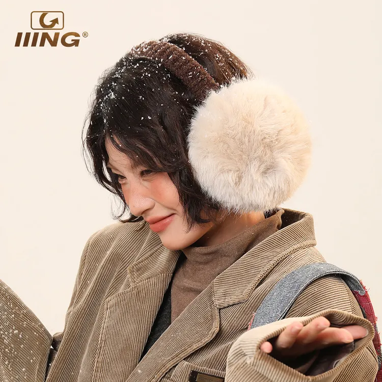 设计感毛绒保暖耳罩女秋冬季旅游户外通勤骑行护耳朵学生防冻耳暖