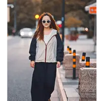 秋季新款两面穿通勤百搭大码外套---8805