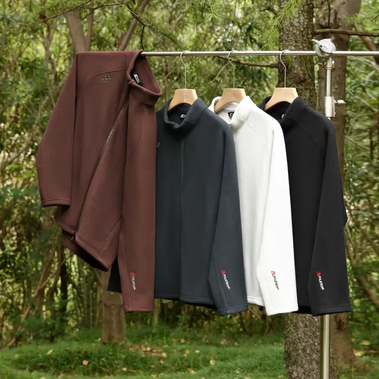 轻暖锁温情侣抓绒衣 通勤运动双用 弹力暖绒内搭弹力外套