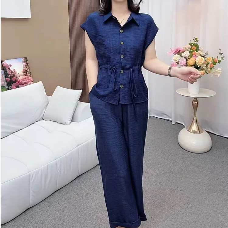2025新款时尚显瘦气质休闲夏季减龄百搭洋气宽松小香风套装