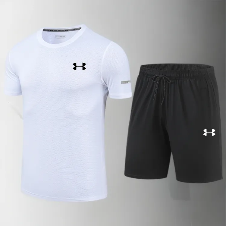 一折专区丨速干夏季男运动直筒裤运动套装宽松冰丝薄款圆领速干衣