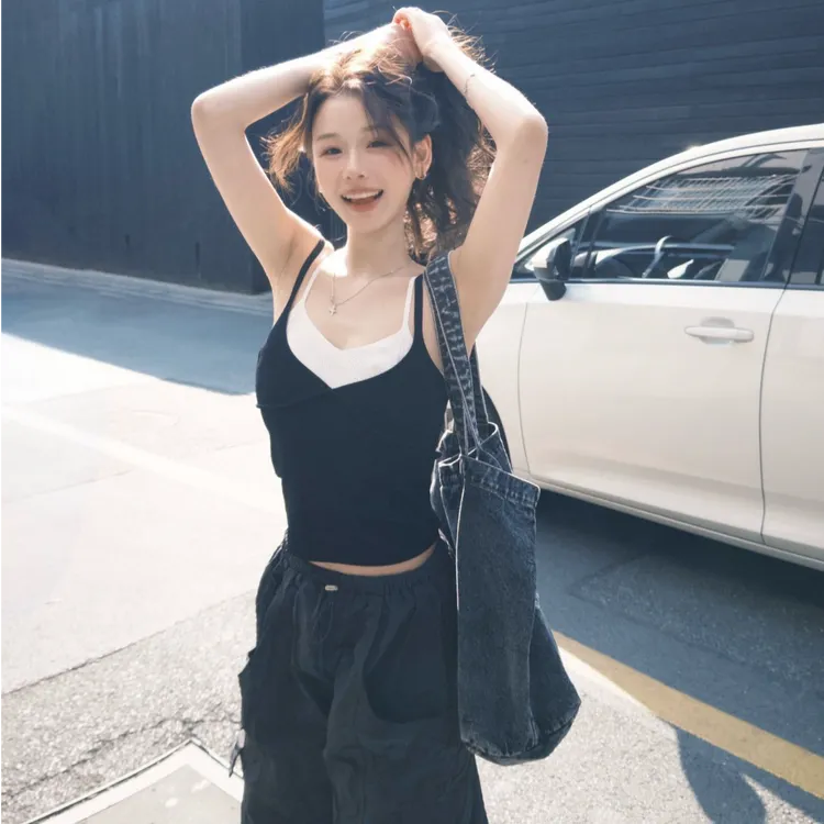 2025春季新款时尚背心吊带气质显瘦洋气休闲百搭辣妹内搭性感吊带