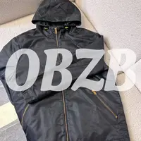 OBZB【P连帽拉链外套】宽松出行外套纯色单排扣上衣外套5023