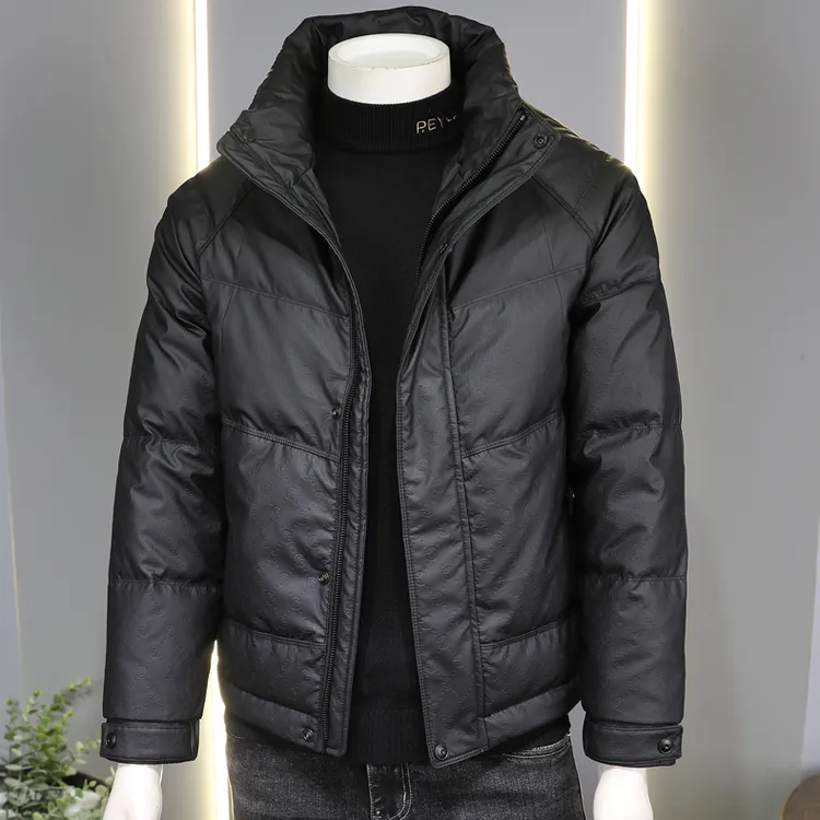 【万达撤柜】立领羽绒服短款潮牌冬季新款轻薄商务修身百搭男士外套