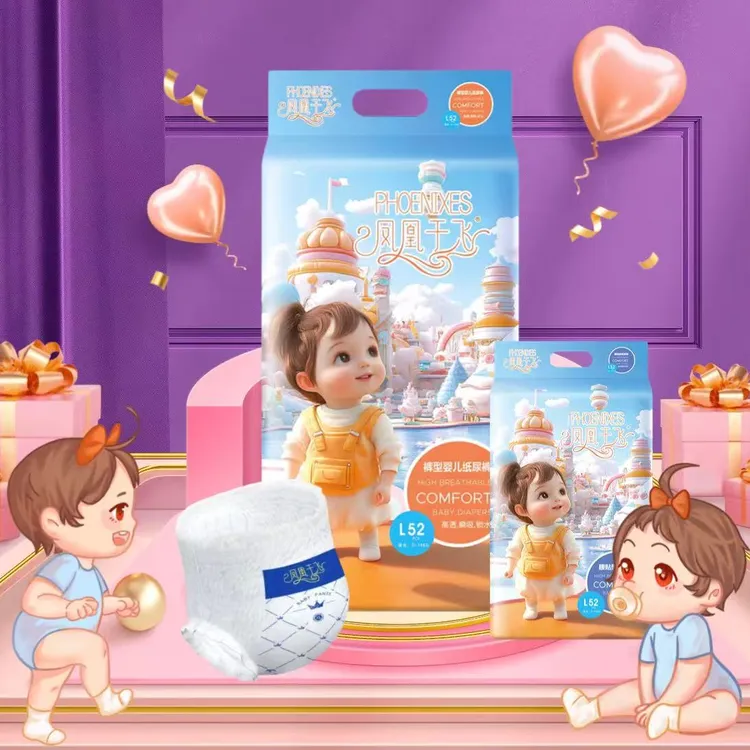 【凤凰于飞】宝宝尿不湿婴儿纸尿裤全包一体拉拉裤