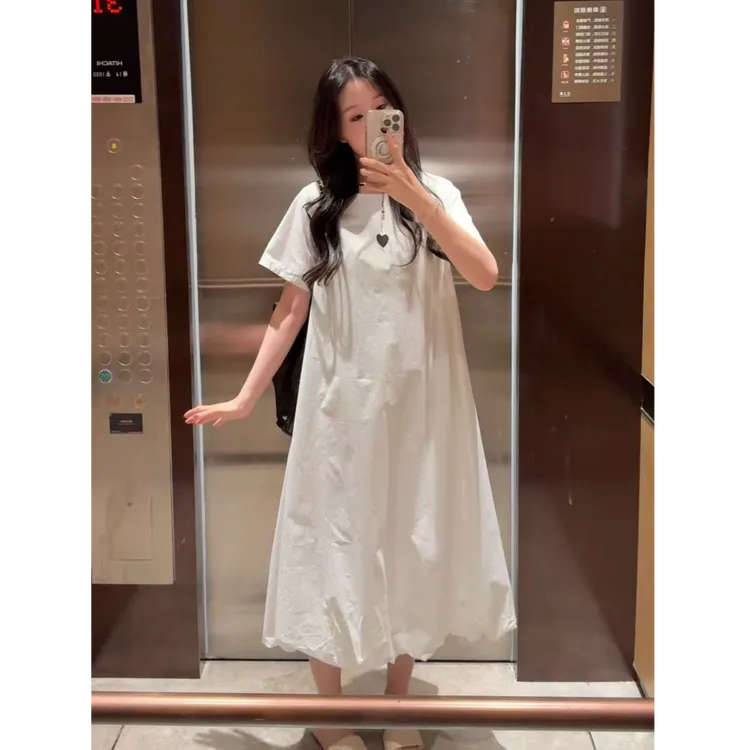 简约时髦孕妇装夏装新款爆款宽松高质量舒适外出休闲孕妇连衣裙女