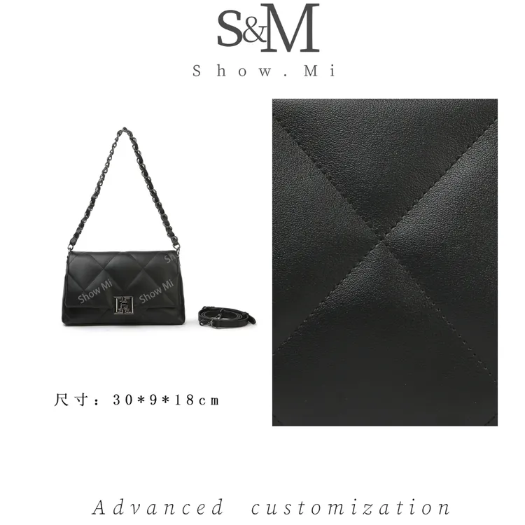 【Show Mi】BF-66722-黑色-轻奢小众时尚百搭女士包包sm