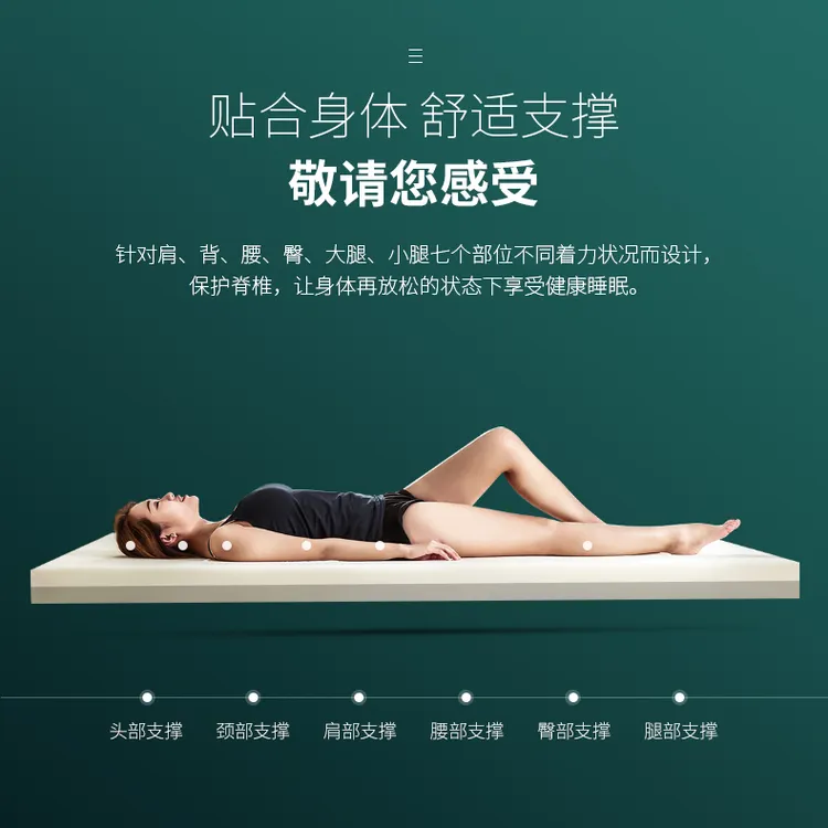 缔美120D特硬记忆棉床垫家用褥子榻榻米酒店学生宿舍高密海绵床垫