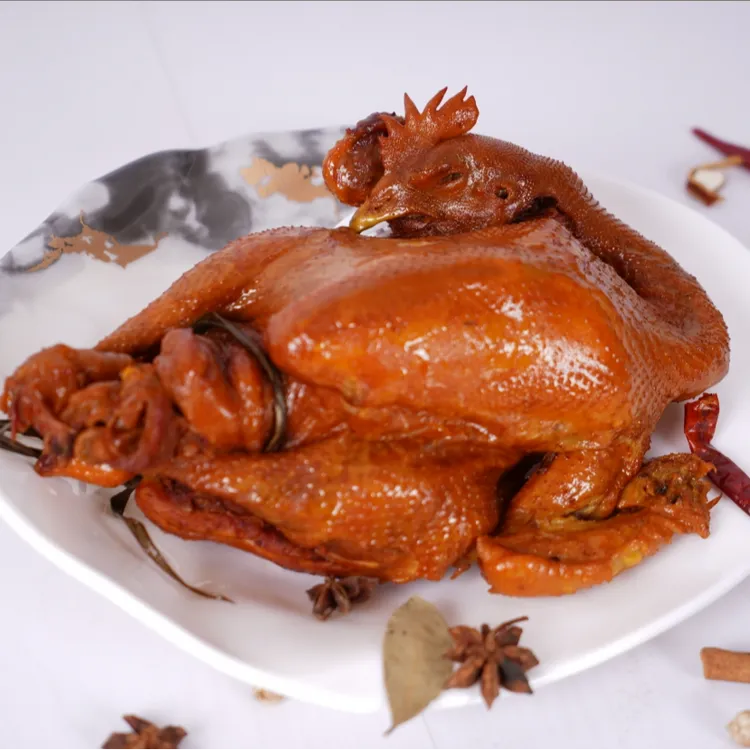  丁家志明落锅熏鸡两只装 古法熏制 软烂细嫩