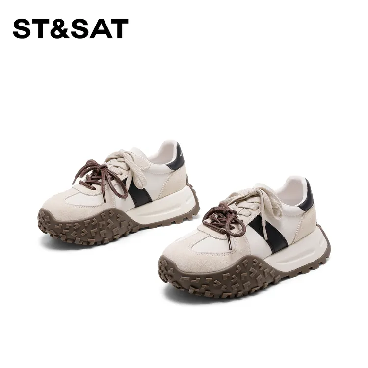 St&Sat/星期六厚底透气老爹鞋2026新款百搭潮流复古增高休闲鞋