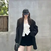 LA oversize 小众 袖标 西服 外套 26326