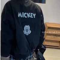 韩版米奇刺绣早春棒球服外套