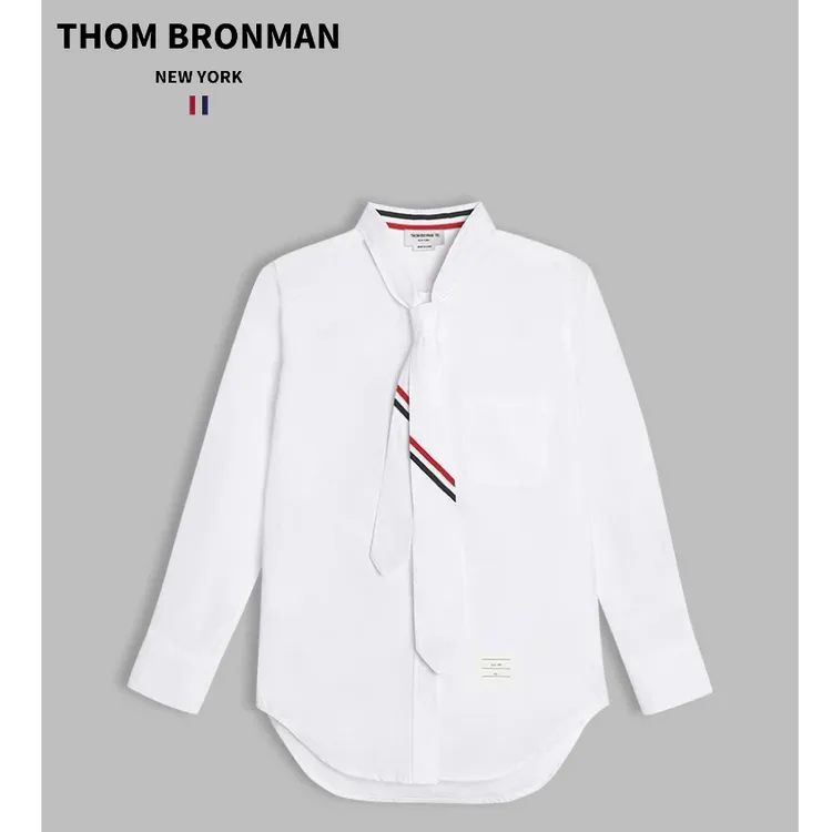 TB【官方正品】THOM BRONMAN汤姆布郎四条杠女款领带衬衫织带衬衣