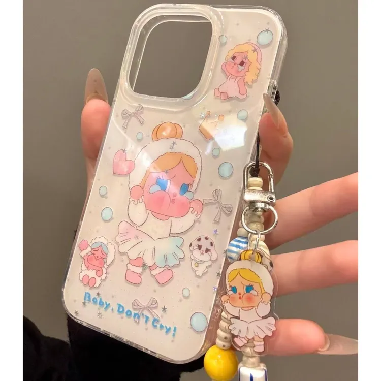 泡泡舞裙哭娃适用苹果16promax手机壳iPhone15/14/13/12/xsmas/xr