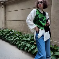 【山水】红shop原创小众设计感新中式章缎复古拼接马甲（老粉必入款）