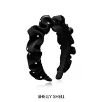 Shelly Shell黑色夜空发箍 简约小众百搭