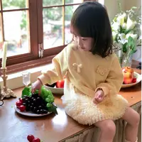 jellybaby杰里贝比女童连衣裙秋季宝宝卫衣纱裙公主裙秋 JQG53577