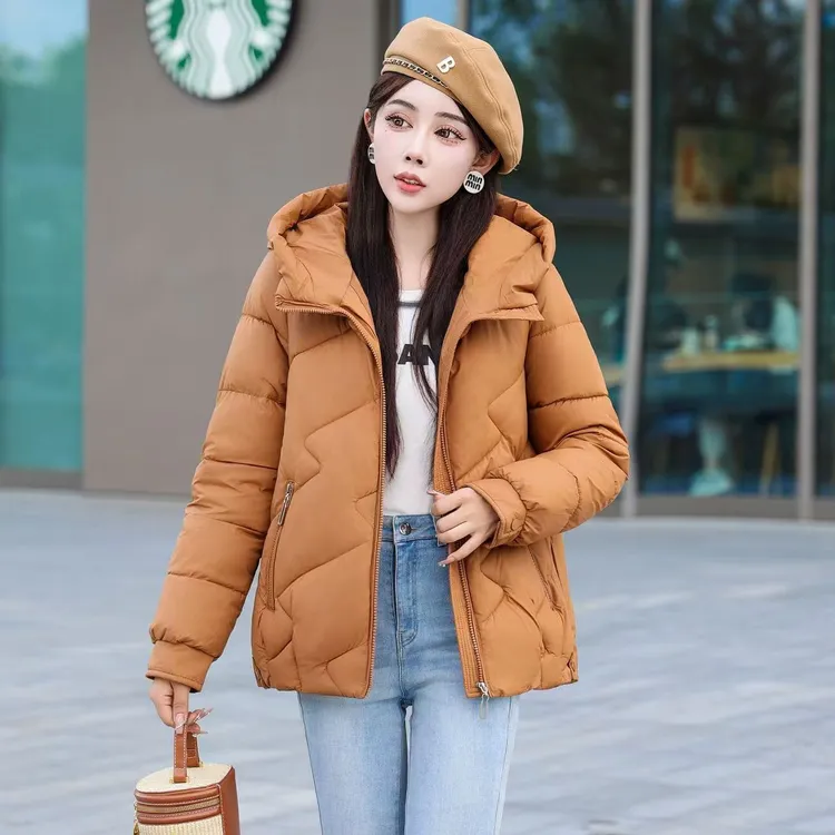 【汤圆家】2025新款冬季棉服短款韩版加厚时尚洋气女宽松连帽百搭显瘦8808