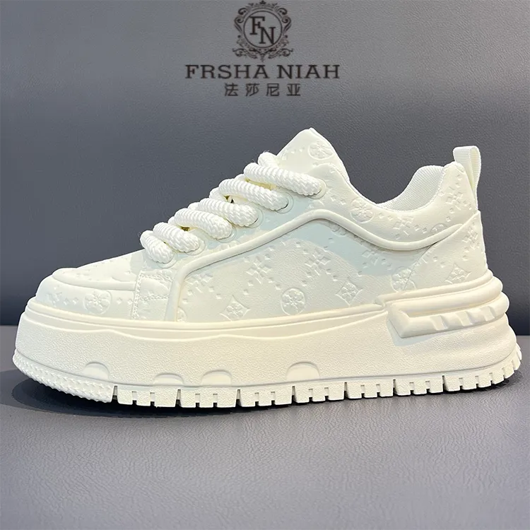 法莎尼亚男款轻奢板鞋2025新款秋冬季厚底百搭增高运动休闲鞋男鞋