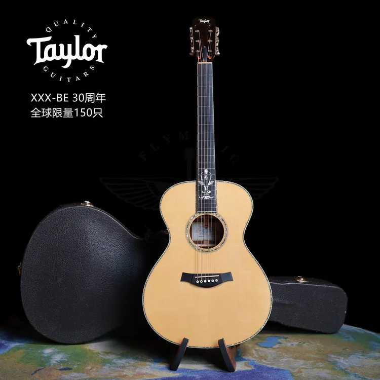 Taylor 30周年纪念GC型 英格曼+巴玫 全单民谣电箱吉他 95成新