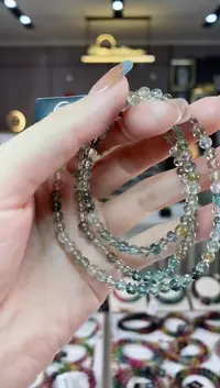 【闪购商品】碧玺三圈手串4mm+未镶嵌一物一证dan