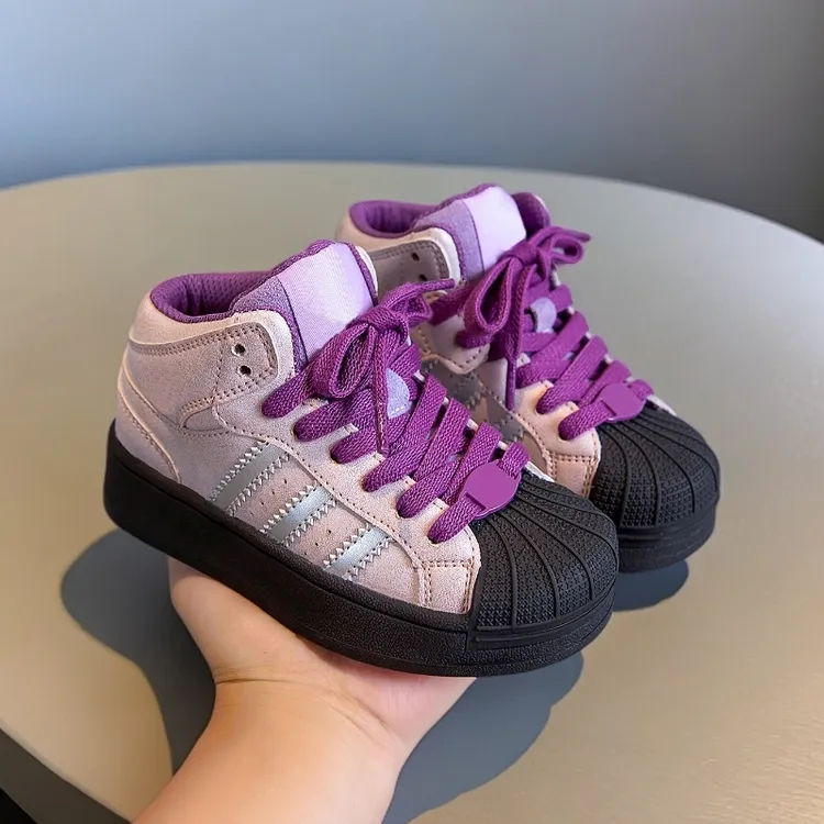 女高帮春秋男男女通用板鞋小童休闲鞋百搭运动鞋拖鞋勃肯鞋儿童