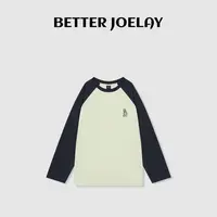 BETTER JOELAY-【小兔崽崽】时尚休闲T恤插肩长袖慵懒风KH1396 