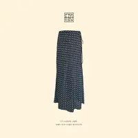 OYBN欧阳贝妮【贝壳灯塔】微胖大码简约小众波点印花半身裙5194
