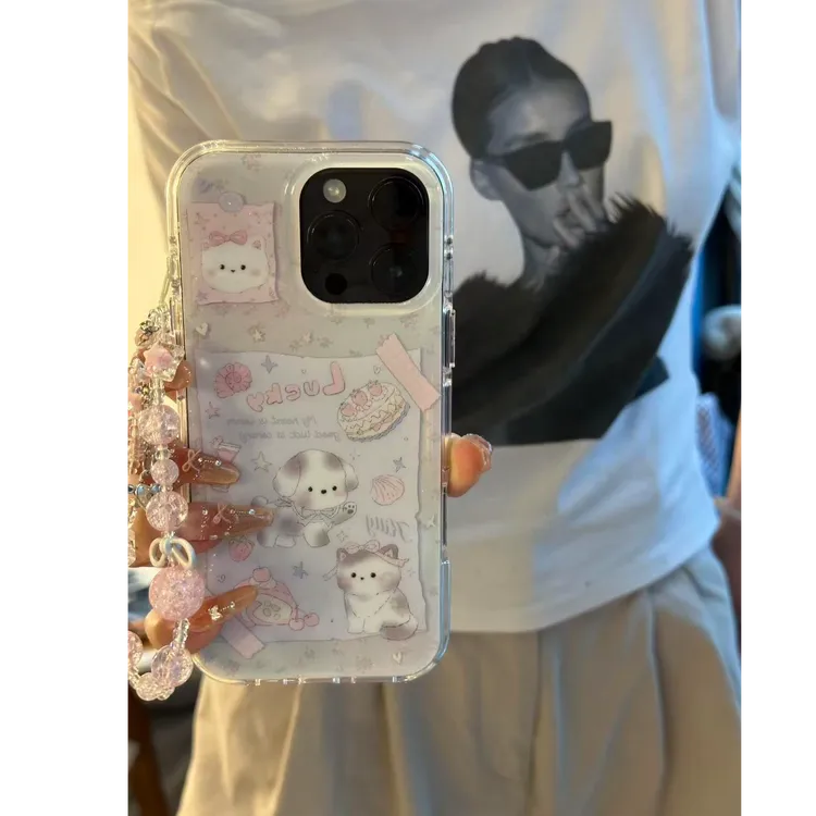 诚星泽蛋糕猫咪小狗适用苹果16/15/14/13/12新款iPhone11手机壳女