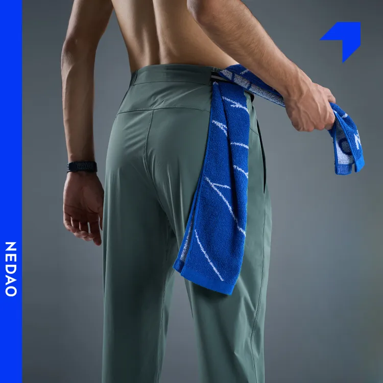 内道收纳跑步长裤男女速干透气跑步越野户外运动长裤